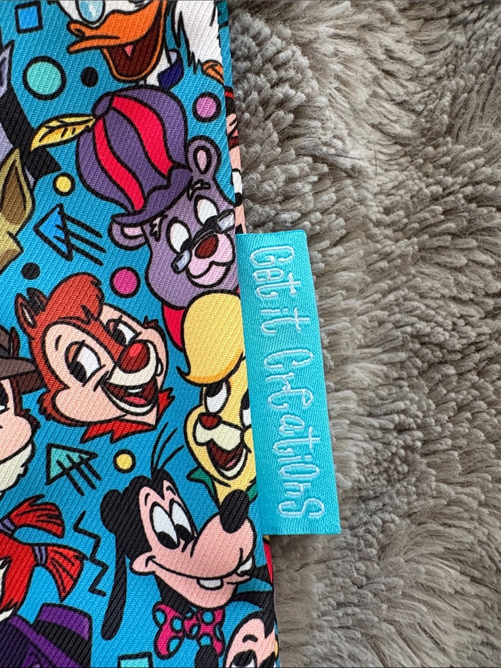 Disney Character Print Tote with Turquoise Tag - Picture 2 of 3